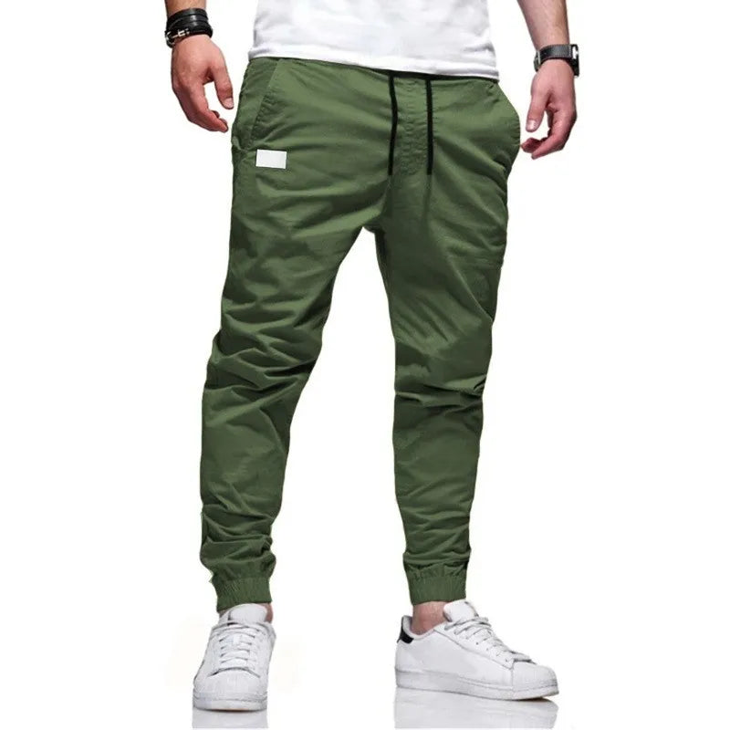 2025 New Men's Casual Sports Pants, Sweatpants, Male Cargo Tracksuit, Harem Pencil Pants, Multi-Pocket Tracksuit