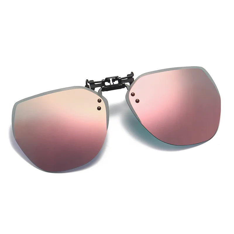 Lunettes de soleil polarisées à clipser pour hommes et femmes, lunettes de soleil rabattables, lunettes de conduite photochromiques, vision nocturne miroir, lunettes de pêche