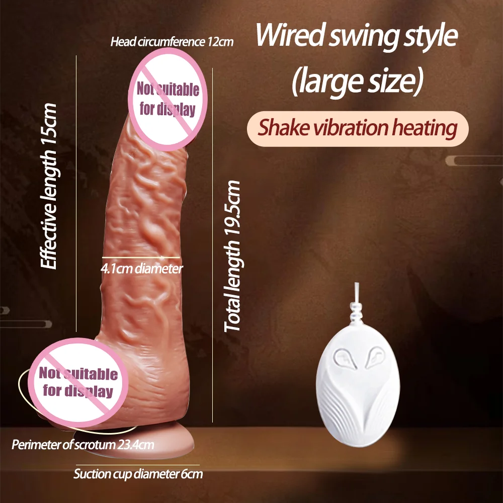 Jouets sexuels simulé bite poussée vibrateur chauffage masturbateur gode pour femme contrôle sans fil Machine sexuelle fournitures pour adultes