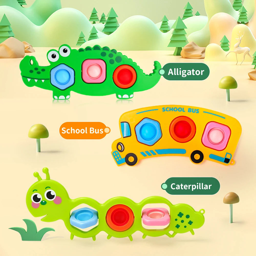 Jouets Fidget à pression des doigts pour enfants, exercice sensoriel des doigts, activité, motricité, soulagement du Stress éducatif, jouet pour enfants, cadeau