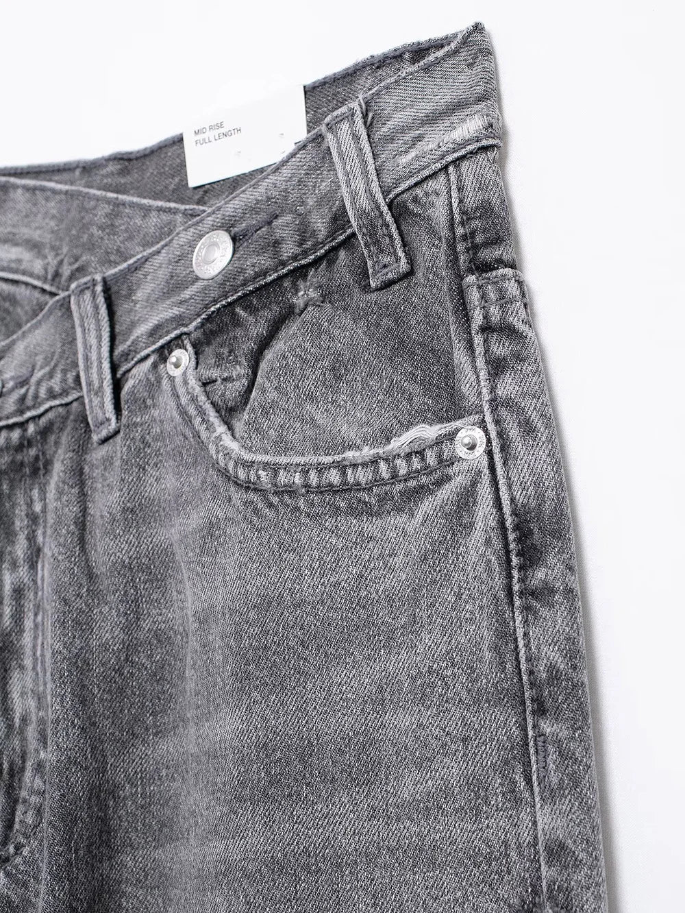 Jeans asymétriques à taille haute et à jambes larges pour femmes nouveaux modèles de base mode polyvalente pantalons droits pantalons