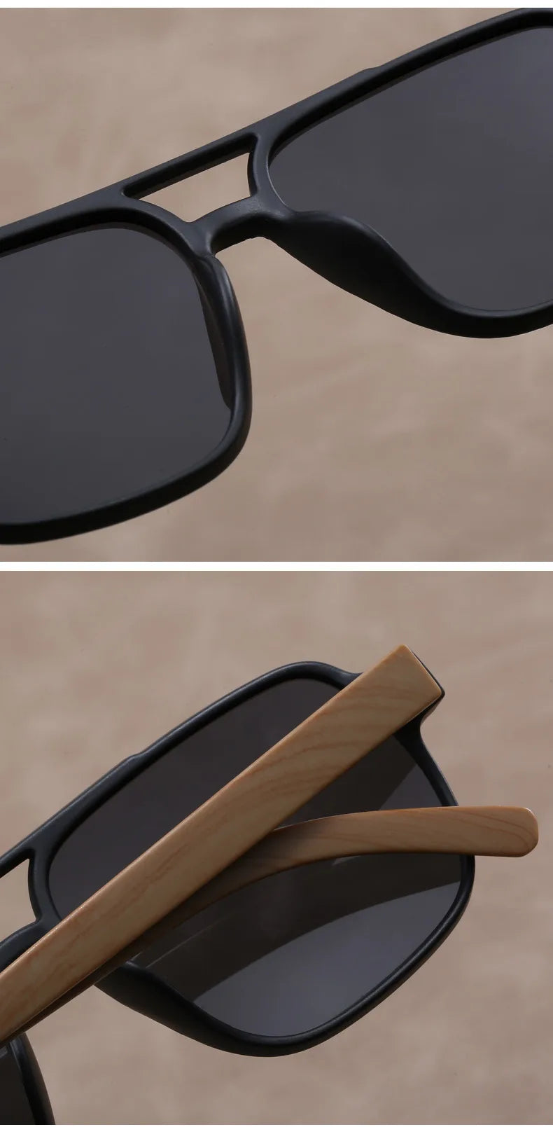 Lunettes de soleil à Grain de bois pour hommes lunettes de soleil à Grain de bois lunettes pour hommes lunettes polarisantes lunettes de Protection UV