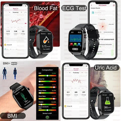 Xiaomi pression artérielle acide uricique graisse corporelle Smartwatch Micro examen physique orgue santé montres Bluetooth appel montre intelligente