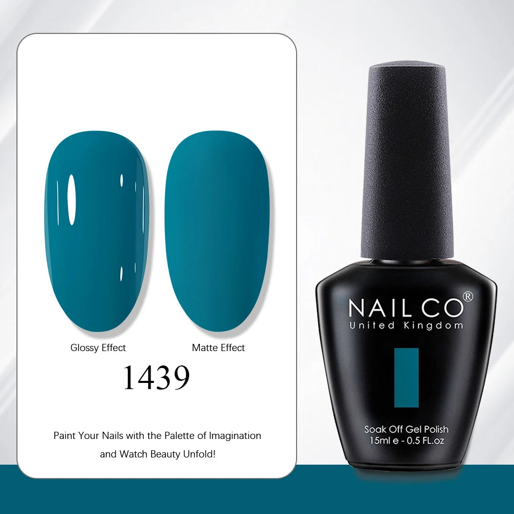 NAILCO 15ml Vernis à ongles Gel Vernis Semi Permanent UV Gel Vernis manucure Vernis Nail Art Nude Gel Poliish