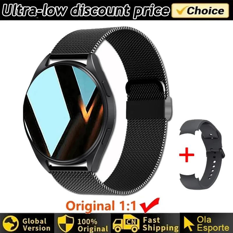 Smartwatch femmes montre 6 surveillance de la santé montre étanche Assistant vocal Bluetooth appel montre intelligente 2025 nouvelle montre de sport