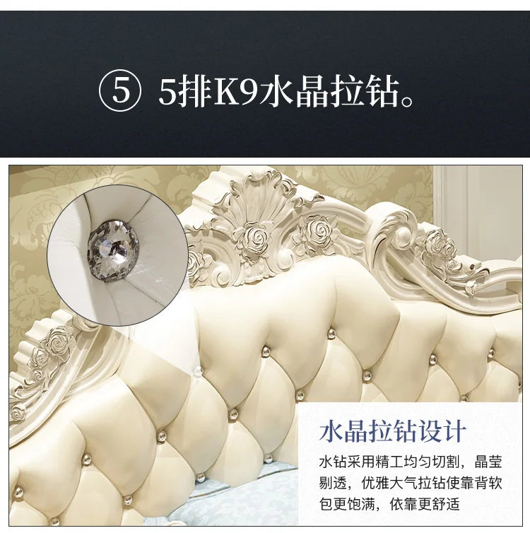 Ensemble de chambre à coucher design moderne princesse pour filles, literie double haut de gamme, luxe, meubles nordiques existants