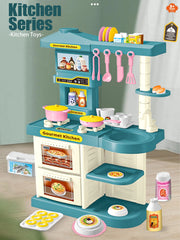 Accessoires de cuisine pour enfants, ensemble de jeu, jouets, aliments de cuisine, casseroles, Pots à lait, fourchette à pain pour enfants de 3 ans et plus, garçons et filles