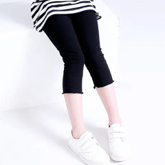 Leggings d'été à volants en coton modal pour fille de 2 à 12 ans, vêtements pour enfants, pantalons courts, nouvelle collection