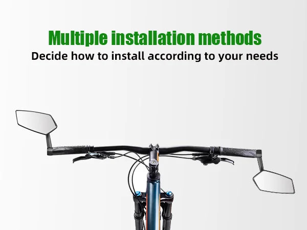 RBRL rétroviseur de vélo vtt guidon fin miroir HD grand Angle étendu Durable vélo rétroviseurs latéraux pour Scooter électrique