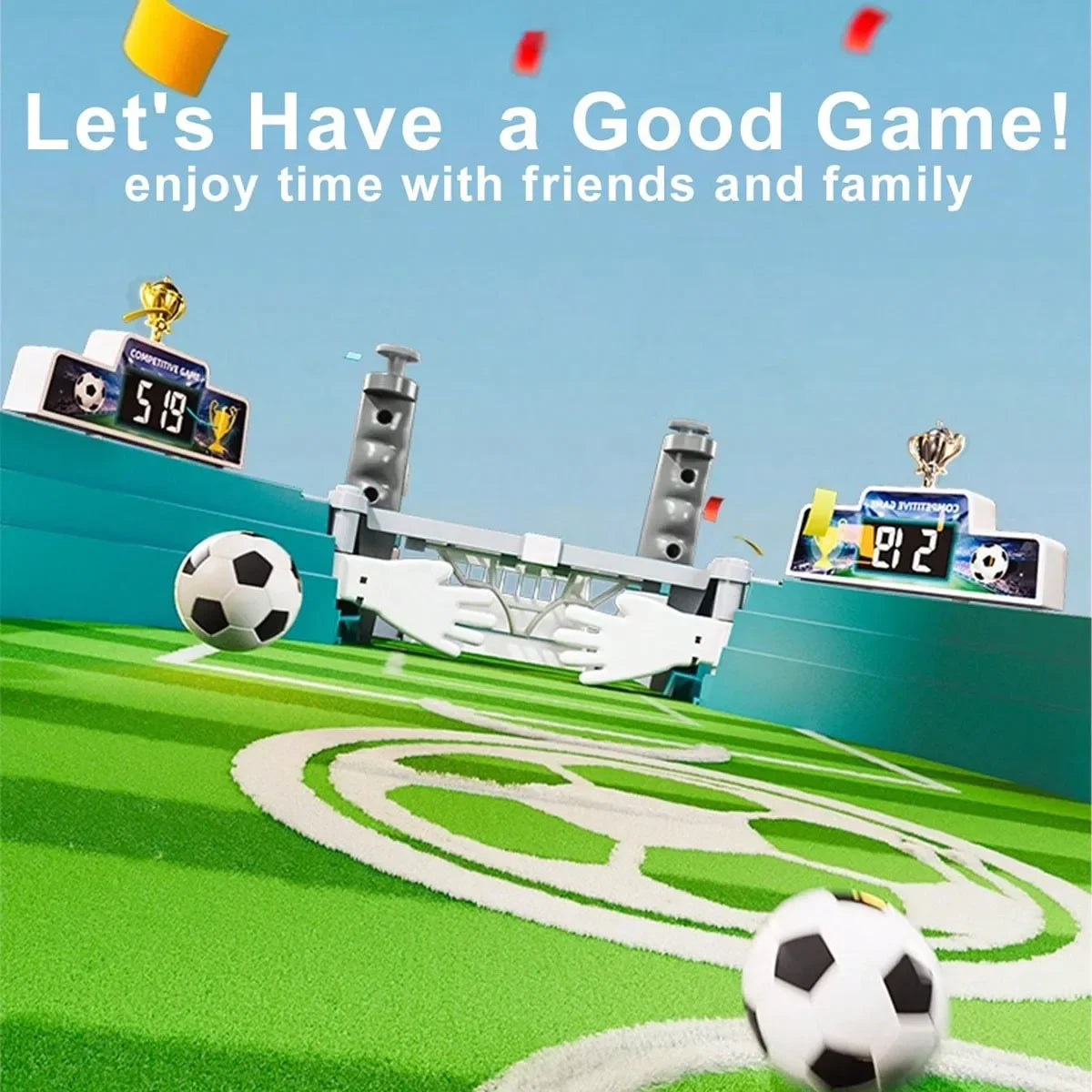 Table football game, two-player football game, interactive parent-child puzzle game, table football, table football