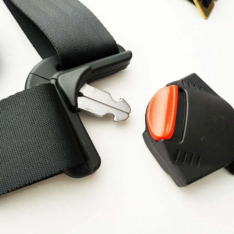 Harnais de panier pour bébé avec loquet de verrouillage, ceinture de sécurité de siège de voiture pour enfants, 5 Points, ceinture de sécurité, boucle de klaxon, coussin d'épaule réglable