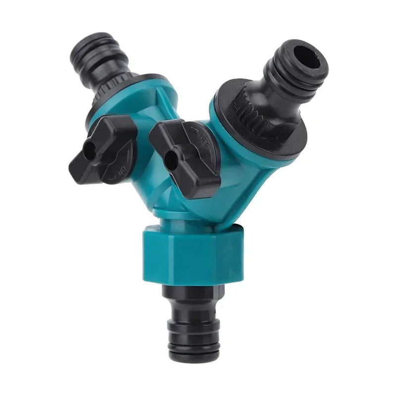 Séparateur de tuyau d'arrosage, connecteur de tuyau d'arrosage avec robinet, arrêt pour l'aménagement paysager, plantation de fleurs, Irrigation