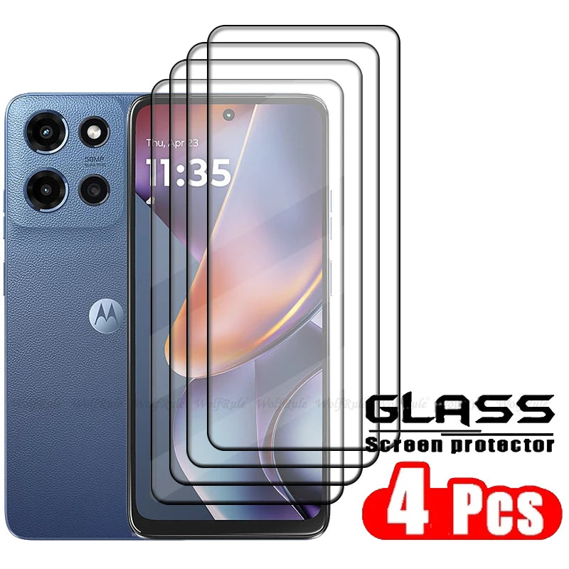 Glass Screen Protector for Moto G 2025, Full Coverage Protection, 9H Adhesive, 4 Pack, Motorola Moto G 2025, Guatemala