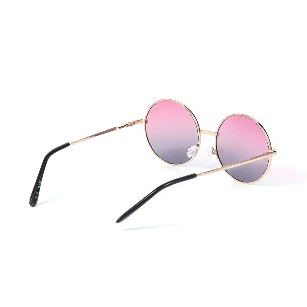 Lunettes de soleil à monture ronde rétro pour enfants, lunettes de protection UV400, verres noirs, roses, rouges, garçons, filles, enfants, mode, été, nouveau, 14mm