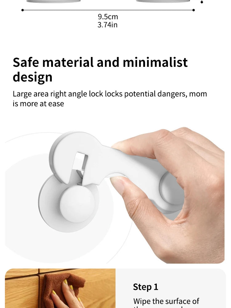Serrure de sécurité multifonctionnelle pour bébé, armoires, chambres, proximité des wers, serrure de protection anti-piège, serrure de sécurité pour bébé, 10 pièces