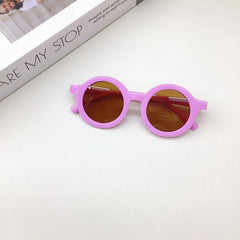Lunettes de soleil tendance pour enfants de 1 à 8 ans, verres dépoli et décoratifs