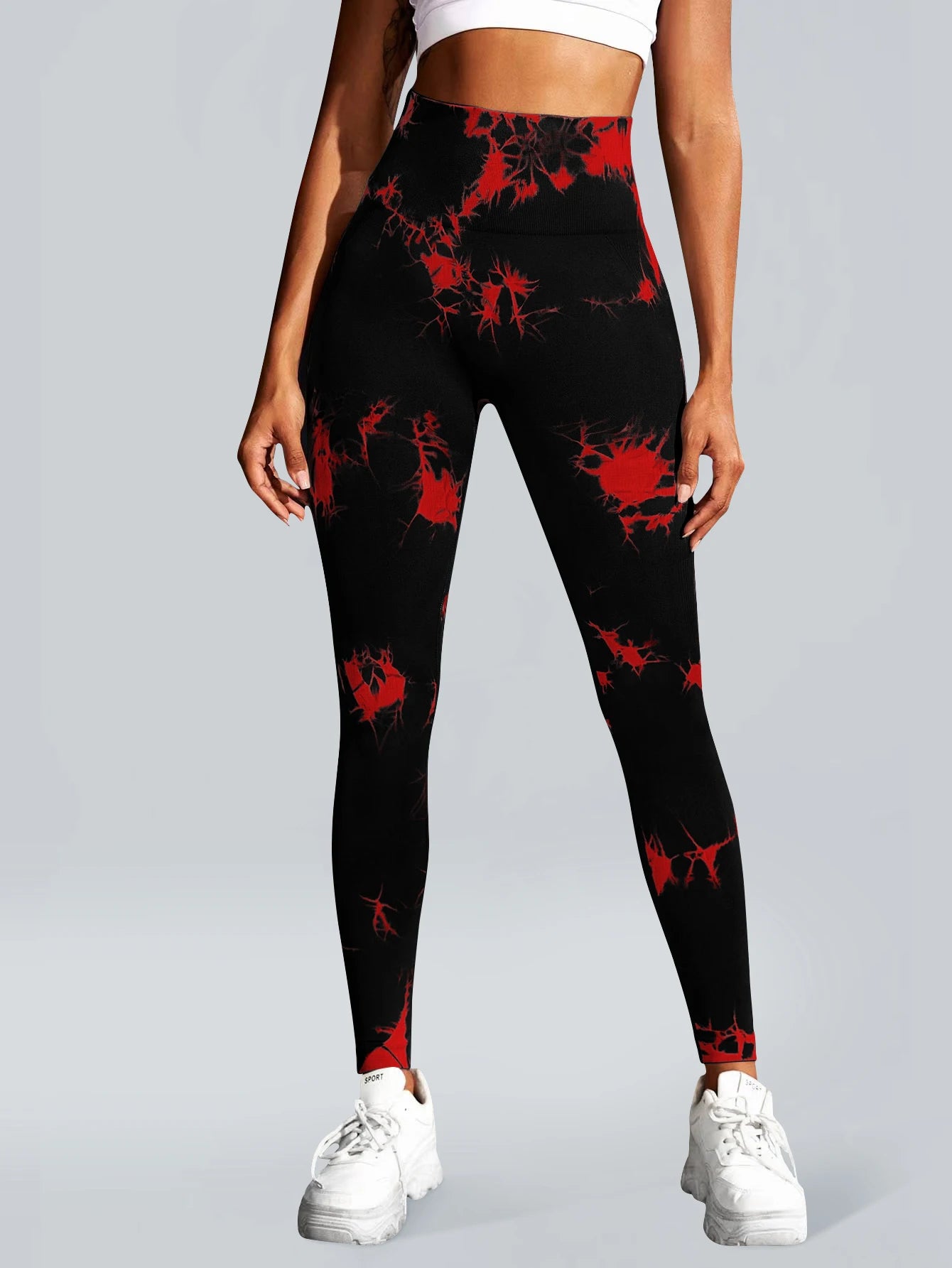 Pantalon de Yoga sans couture pour femmes, teinture par nouage, taille haute, doux et confortable, vêtements de sport, Leggings d'entraînement, collants