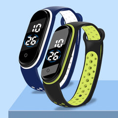 Montres numériques LED pour enfants, montre-bracelet en silicone pour garçons et filles, horloge de sport étanche, luxe, nouveau