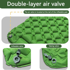 Nouveau matelas gonflable simple - Connectable, léger et portable pour le camping, les voyages, l'usage domestique - Expédition rapide!