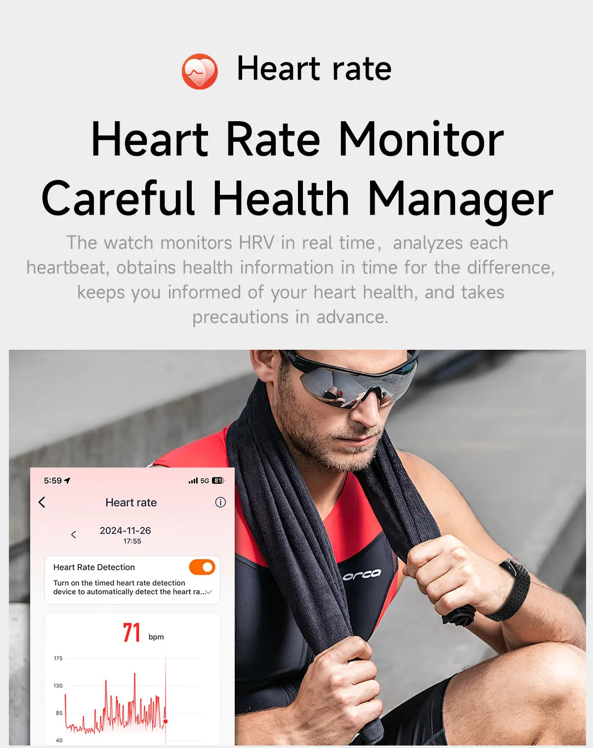 LIGE sans écran montre intelligente hommes Sports de plein air Fitness moniteur de fréquence cardiaque 1ATM étanche nouvelle montre intelligente pour Andrio IOS 2025
