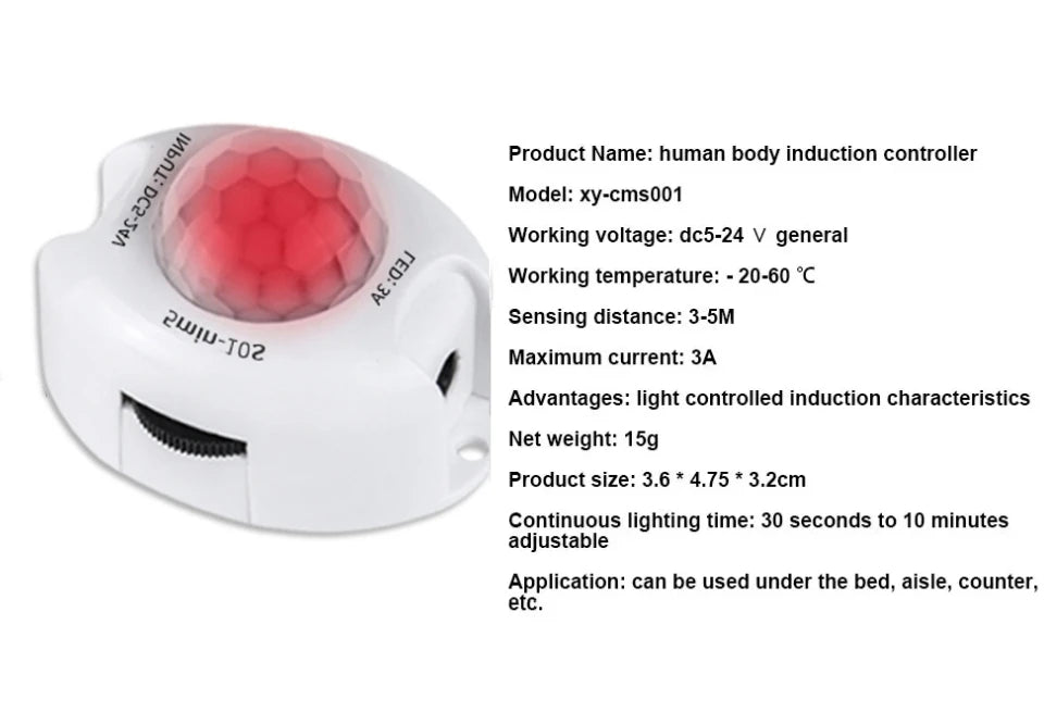 Détecteur de capteur interrupteur intelligent 5V 24V, détection de mouvement infrarouge, bande lumineuse LED, Mini Module, contrôleur automatique du corps humain