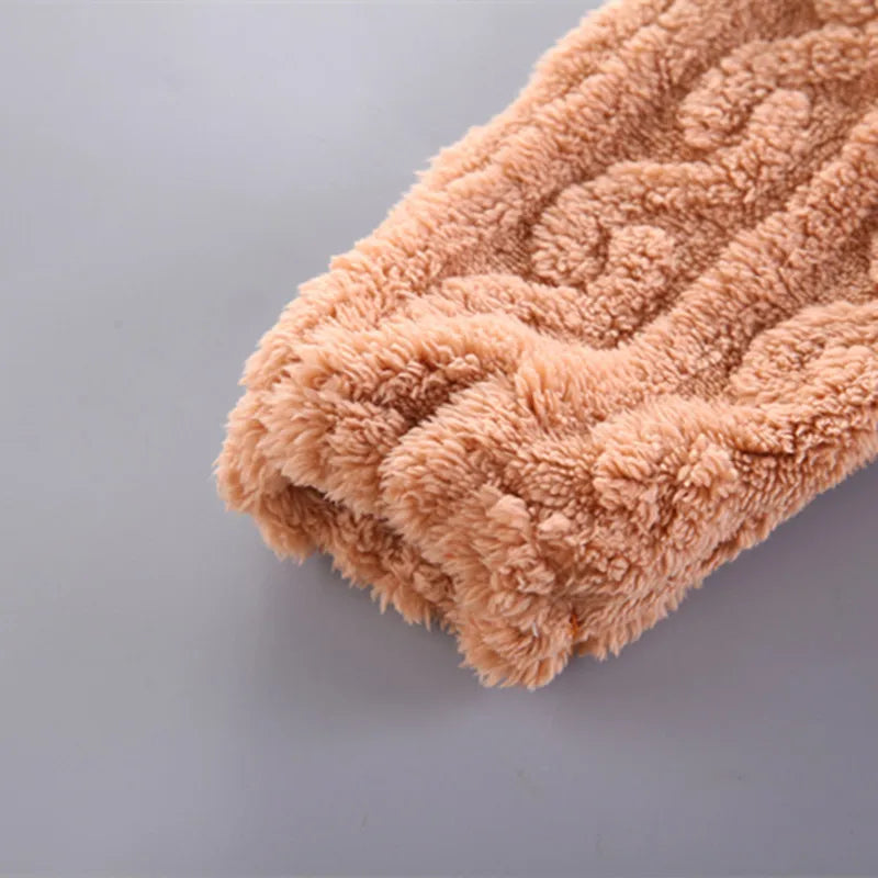 Pyjama chaud en forme de sourire pour garçon et fille, vêtement de nuit pour enfant de 1 à 4 ans, couleur unie, automne et hiver