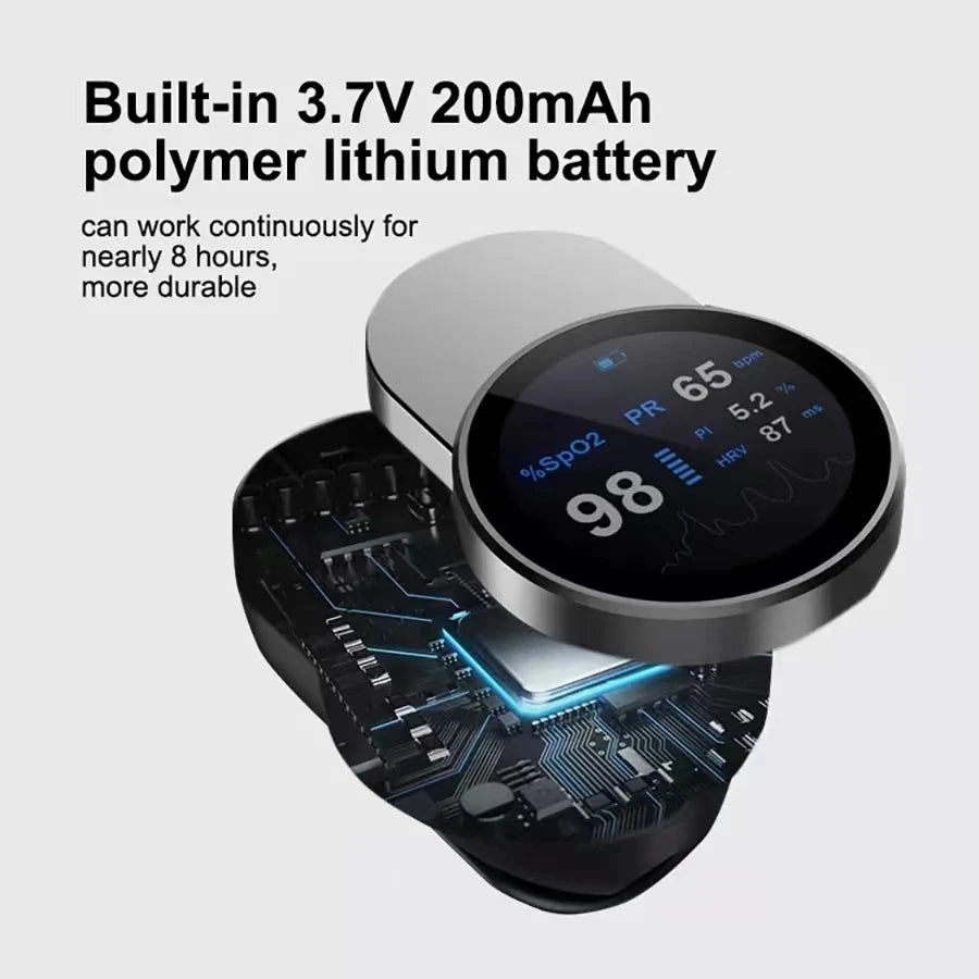 Oxymètres numériques spo2 à transmission sans fil Bluetooth, Clip de doigt, oxymetro rechargeable, usb, oxymètre de pouls Bluetooth