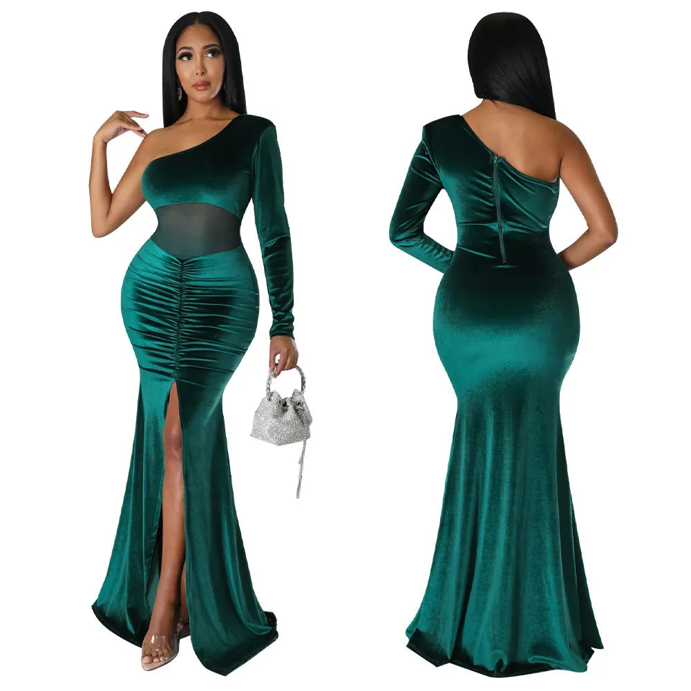 Women's long evening dresses, party wear, birthday dresses, autumn clothing, 2022