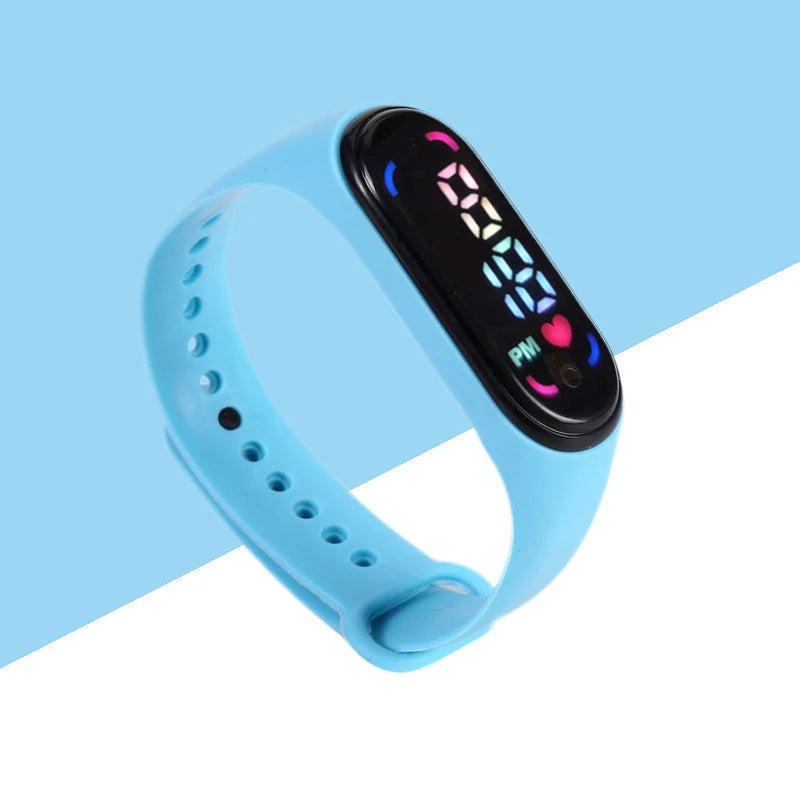 Montres numériques LED pour enfants, montre-bracelet en silicone pour garçons et filles, horloge de sport étanche, luxe, nouveau