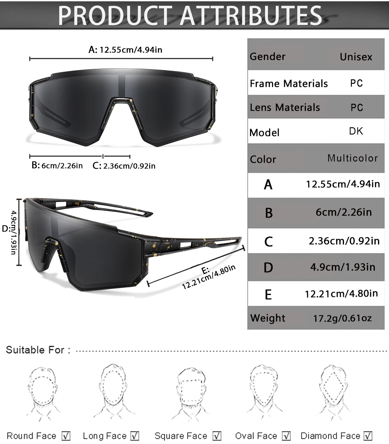 Lunettes de soleil de baseball pour enfants de 3 à 8 ans, lunettes de vélo d'extérieur pour garçons et filles, lunettes de sport pour jeunes, lunettes de camping pour enfants, lunettes de vélo VTT, UV400