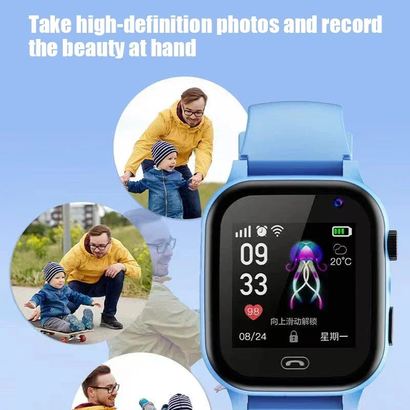 Enfants 4G montre intelligente SOS GPS localisation carte Sim appel enfant montre intelligente caméra montre étanche pour IOS Android garçons filles présent