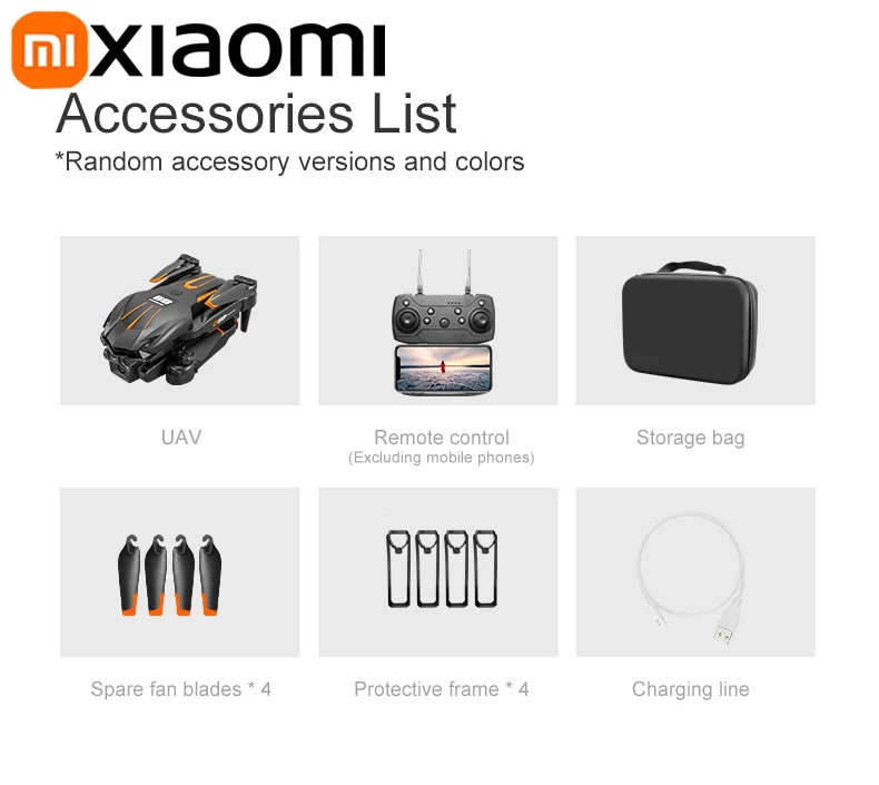 Xiaomi D88 Drone 8K aérien HD double caméra photographie Intelligent évitement d'obstacles moteur sans brosse 5G WIFI GPS retour VR Drone