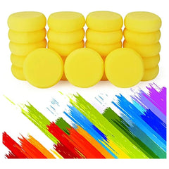 Round synthetic watercolor painting sponges, 12 pieces, artist sponge for face painting, painting, crafts, pottery, clay