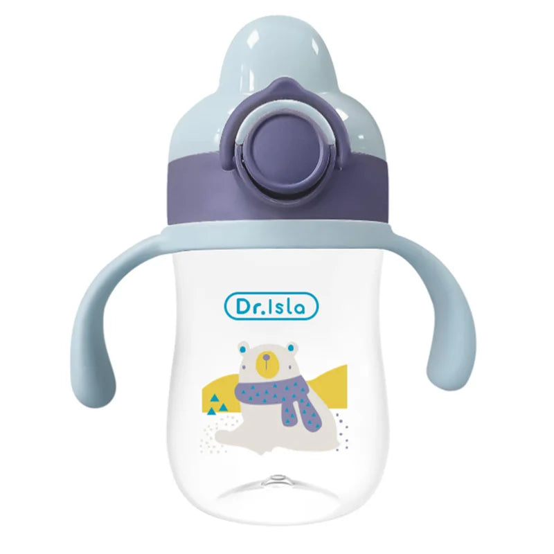 MAMIJOY 300ml biberons bébé tasse d'alimentation avec paille enfants apprendre alimentation bouteille à boire enfants formation tasses sans BPA