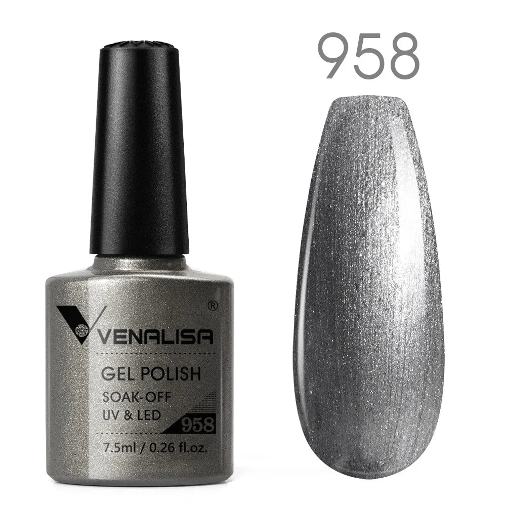 Venalisa vernis à ongles Gel à paillettes réfléchissantes couleur néon couverture complète Pigment Nail Art manucure tremper l'émail vernis Gel UV