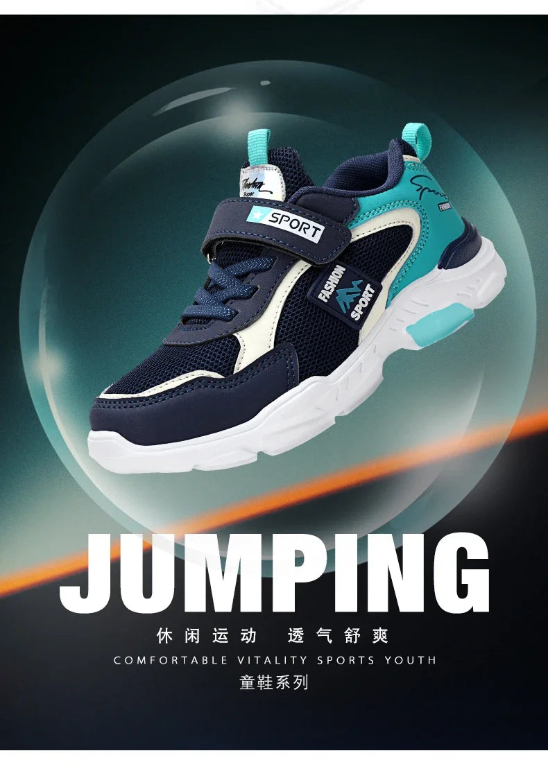 Chaussures pour enfants garçon baskets au printemps et en automne avec surface respirante antidérapante élève cuhk garçon garçon chaussures de mode