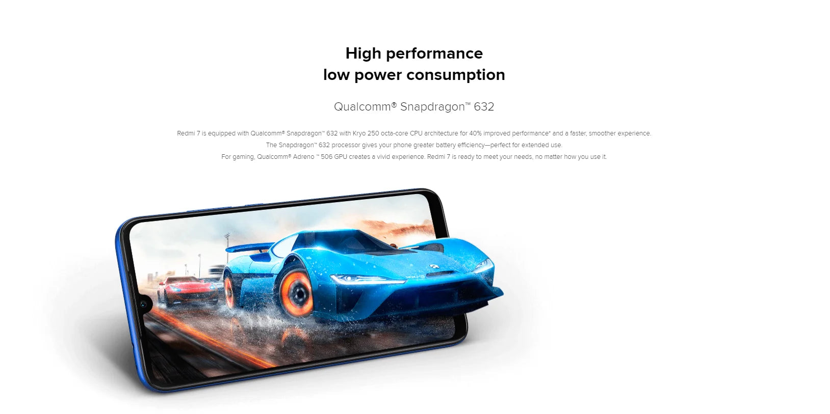 Firmware mondial Xiaomi Redmi 7 smartphone double SIM Solt téléphone portable Android e double caméra téléphone utilisé
