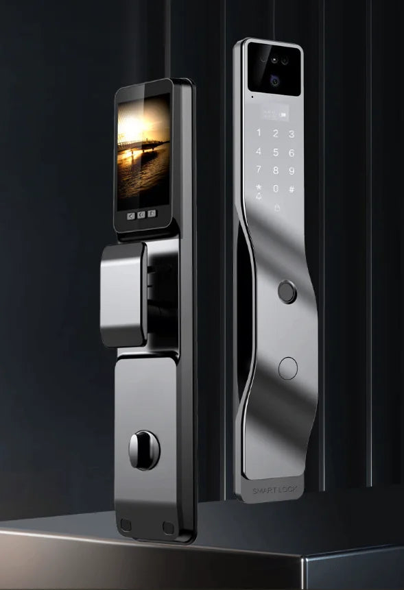 Tuya App serrure intelligente maison antivol porte serrure d'empreintes digitales avec caméra mot de passe serrure grande serrure de porte