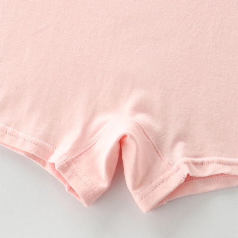 Culottes pour enfants filles, 4 pièces, pantalons de sécurité respirants en coton doux, sous-vêtements de couleur unie, Leggings quatre saisons à la mode pour 2 à 13 ans