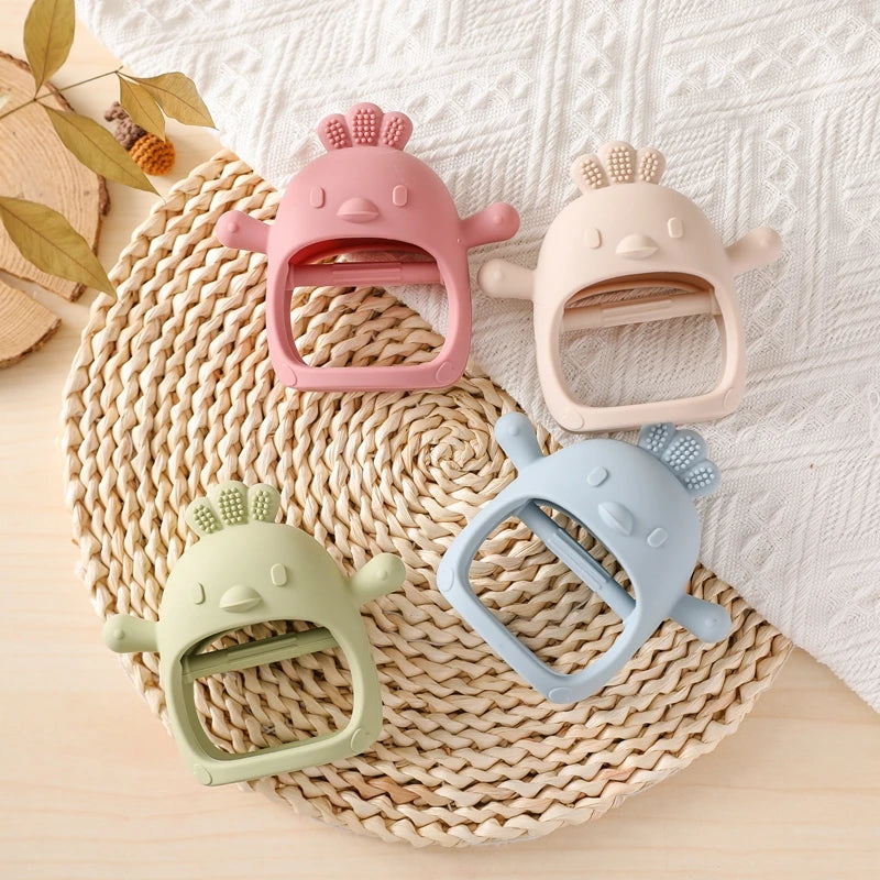 Anneau de dentition en Silicone pour bébé de 0 à 6 mois, 1 pièce, accessoires d'allaitement, anneaux de dentition Kawaii, bijoux d'allaitement, accessoires de dentition, jouets à mâcher pour bébé