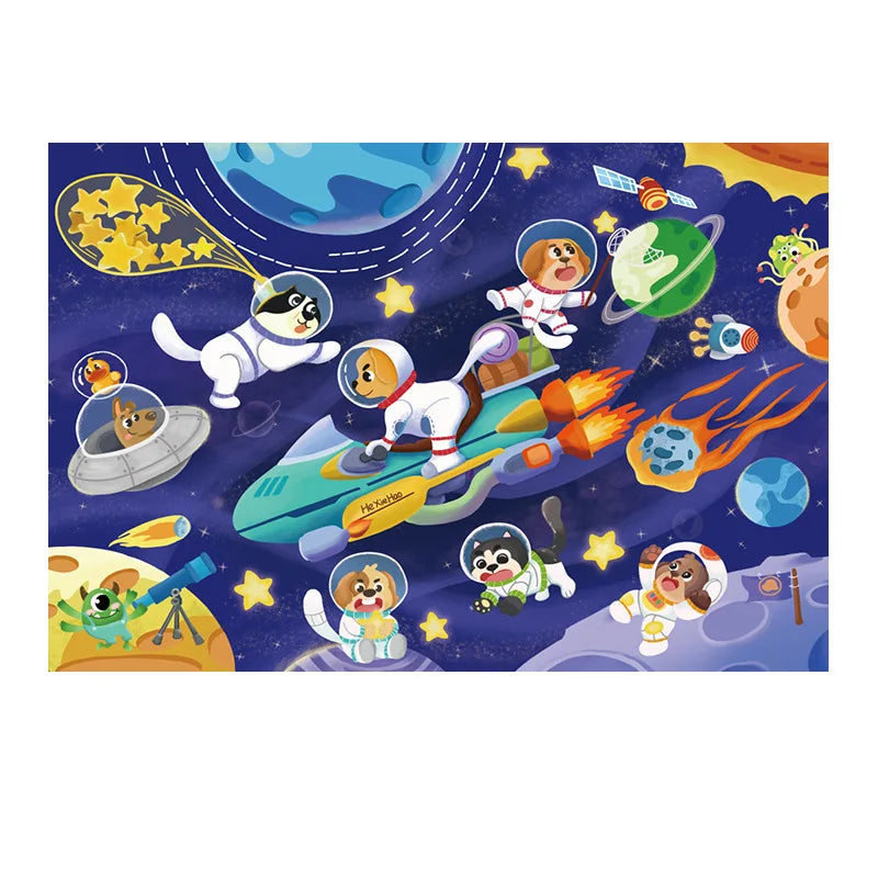 Puzzle de Transport en Papier pour Enfant de 3 à 6 Ans, Grandes Pièces, Cadeau d'Éveil, Jouets pour Bébé, 36 Pièces