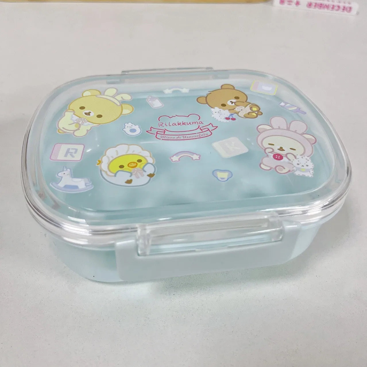 Rilakkumas Bento boîte à déjeuner enfants école mignon Relax ours conteneurs de stockage des aliments femmes bureau pique-nique fruits bac à légumes étuis cadeau nouveau