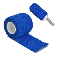 Bandage élastique auto-adhésif de sport bleu de 4.8 mètres, bandage de sport respirant pour poignet et cheville