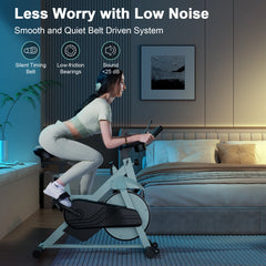 Superun Exercise Bike, 32-Level Magnetic Resistance Stationary Bike for Home, Low Noise Home Training Bike