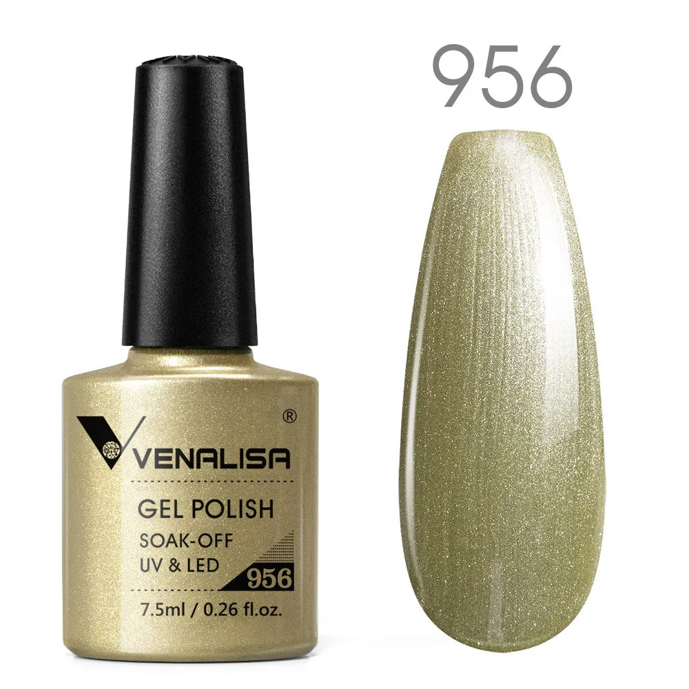 Venalisa vernis à ongles Gel à paillettes réfléchissantes couleur néon couverture complète Pigment Nail Art manucure tremper l'émail vernis Gel UV