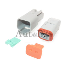 1 ensemble 2 trous Auto pièces AT06-2S AT04-2P DT04-2P DT06-2S AC assemblage voiture étanche câblage connecteur Auto étanche prise