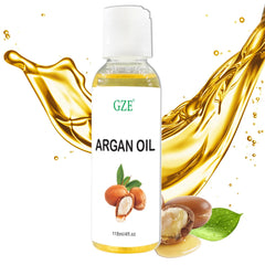 GZE Huile d'argan marocaine biologique Hydratant pur pressé à froid vierge de qualité supérieure pour peau sèche, endommagée, cheveux, visage, corps, cuir chevelu