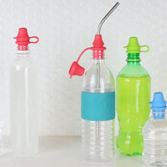 Bouchon de bouteille d'eau en silicone pour bébé, couvercle HI, adaptateur de bec supérieur, remplacement de couvercle de bouteille anti-déversement pour enfants et adultes