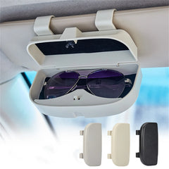 Boîte à lunettes de voiture portable, porte-lunettes de soleil, étui à lunettes de conduite, pare-soleil, porte-lentilles