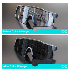 Kapvoe lunettes de soleil photochromiques pour enfants Protection UV400 lunettes de cyclisme de Sport enfants garçons filles lunettes de vélo de mode lunettes de vélo